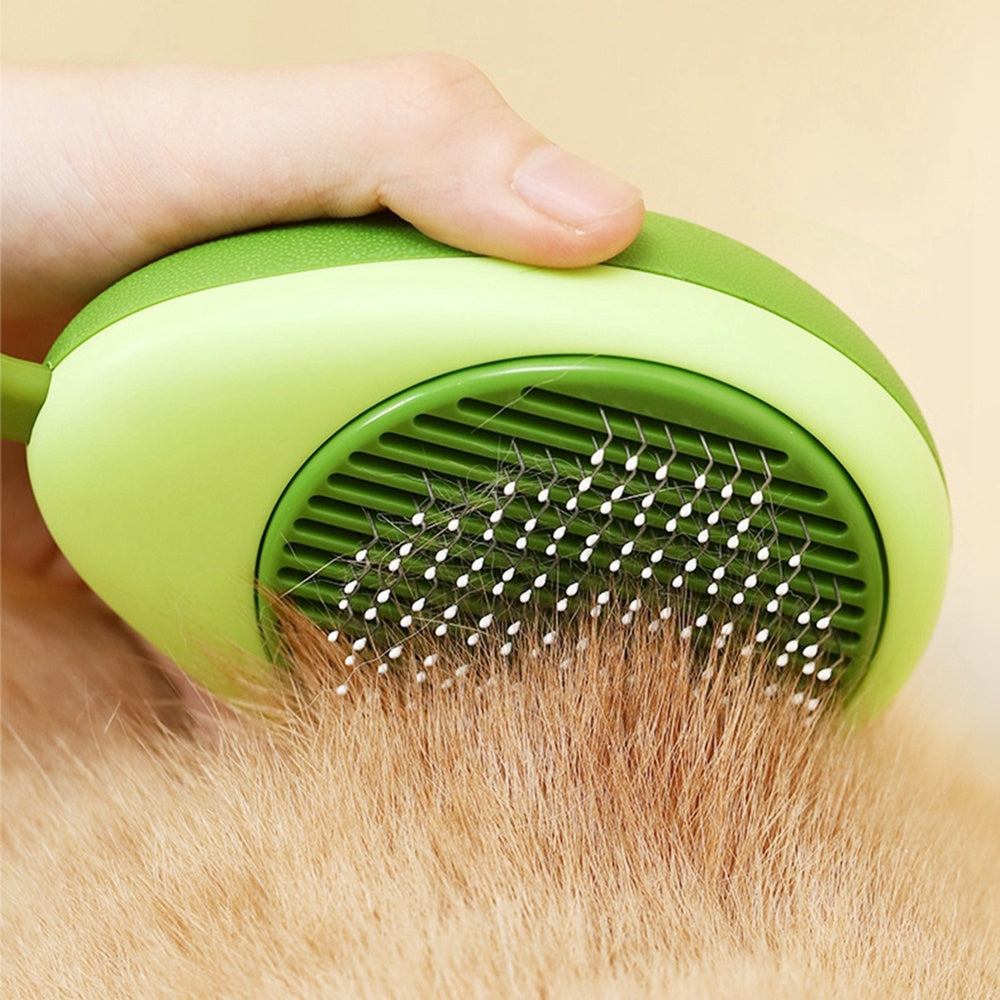 Creative Cat Grooming Brush Portable Massage Come One-Button Hair Removal for Cat & dog