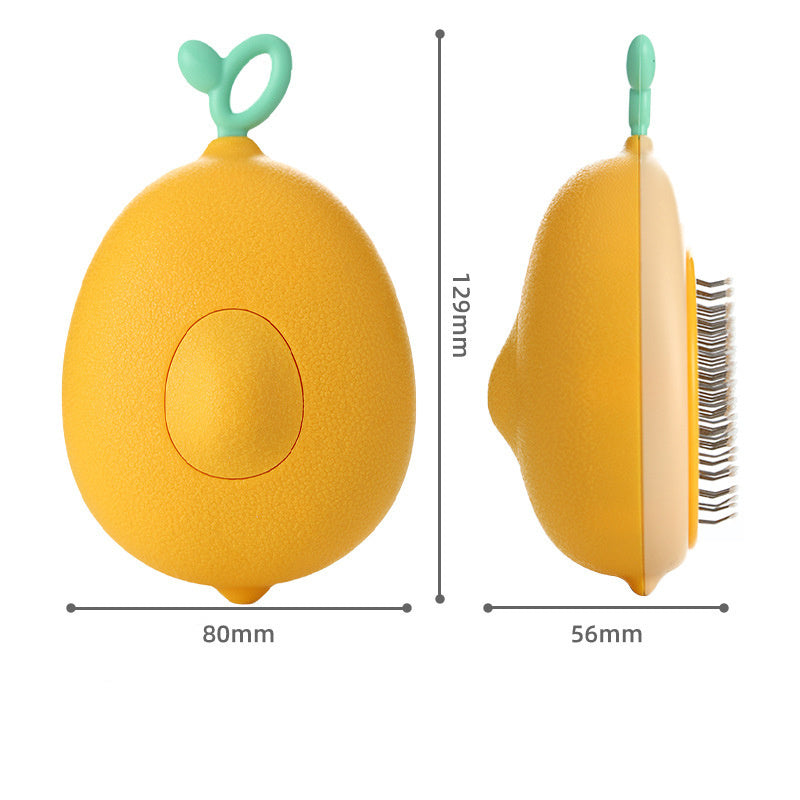 Creative Cat Grooming Brush Portable Massage Come One-Button Hair Removal for Cat & dog