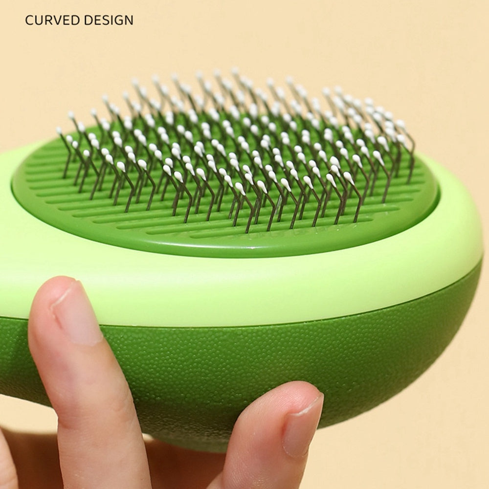 Creative Cat Grooming Brush Portable Massage Come One-Button Hair Removal for Cat & dog