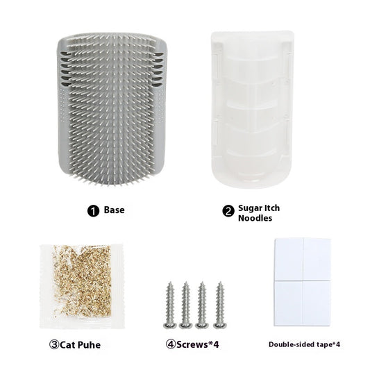 2-in-1 Cat Scratcher & Grooming Massage Brush - keeps Cats Happy & Homes Clean!