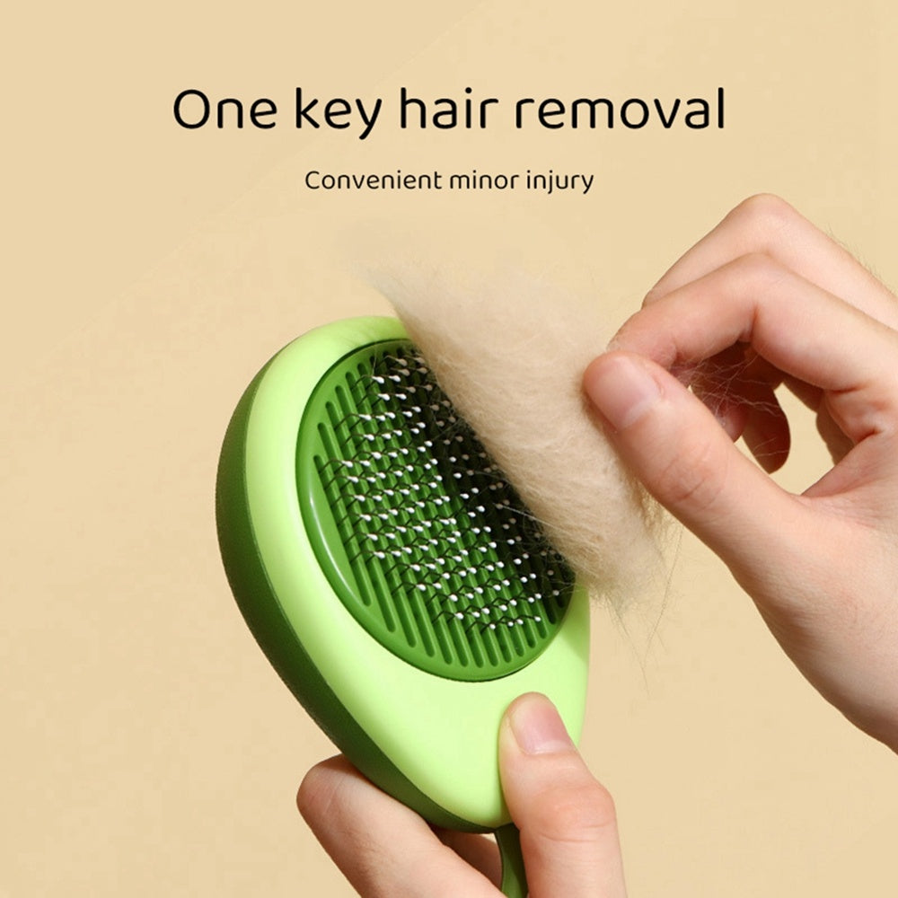Creative Cat Grooming Brush Portable Massage Come One-Button Hair Removal for Cat & dog