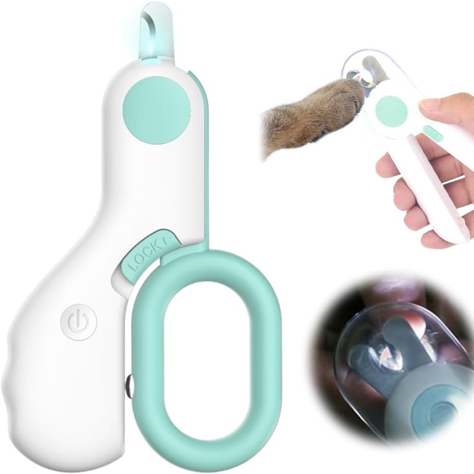 LED Pet Nail Clipper-- Safe, Bright & pain-free Nail Trimming for Cats & Dogs