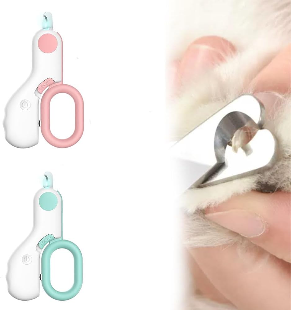 LED Pet Nail Clipper-- Safe, Bright & pain-free Nail Trimming for Cats & Dogs